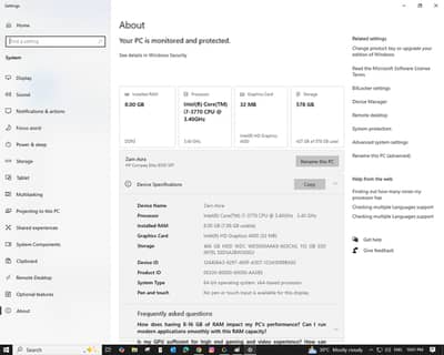 Desktop PC with LED Monitor