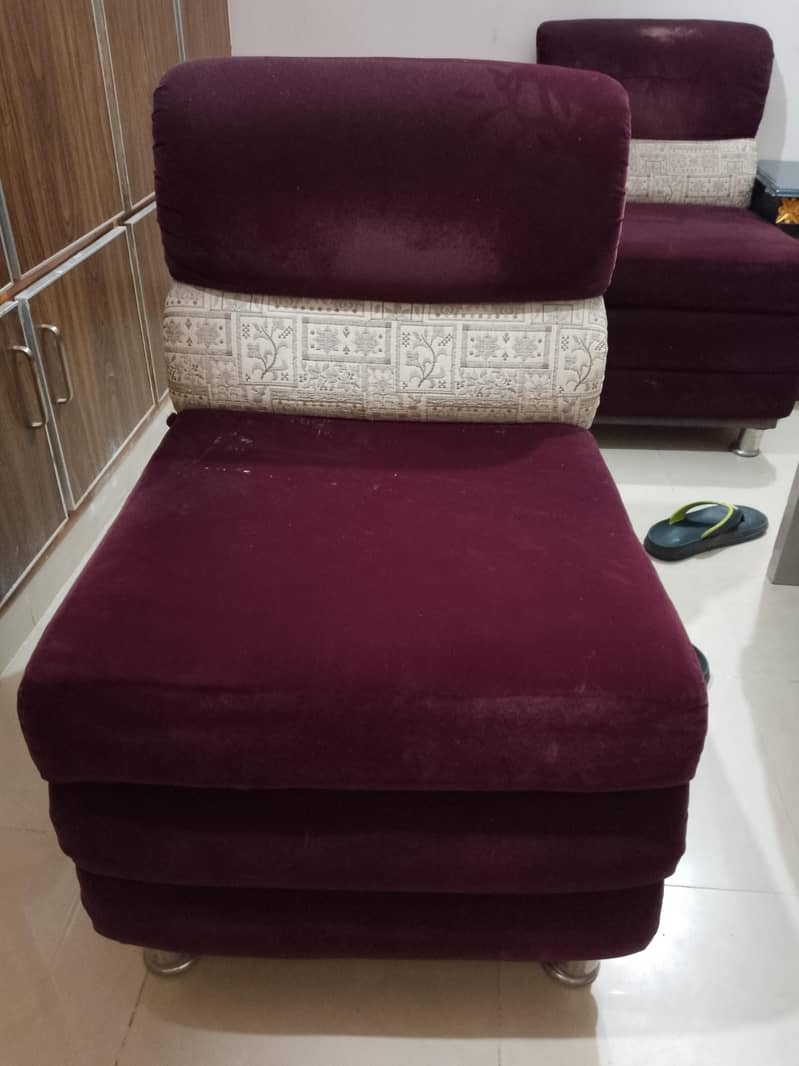 4 PC 1 seater sofas 1