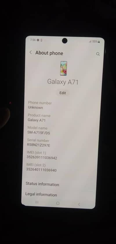 Samsung Mobile A71