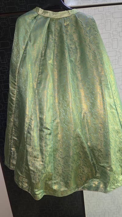 heavy embroided short maxi with lehnga and dupatta for sale