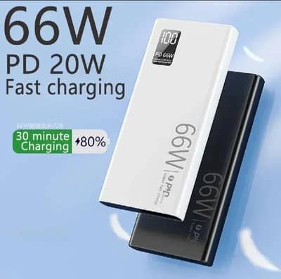 66W Fast Charger PD Power Bank 20000mAh