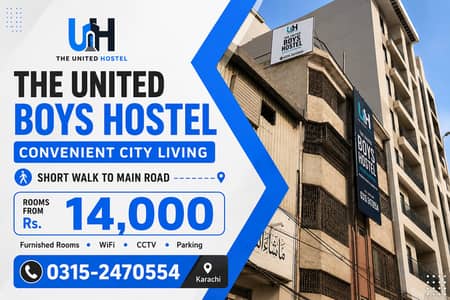Boys Hostel Near Main Road Karachi | Furnished Rooms | WiFi