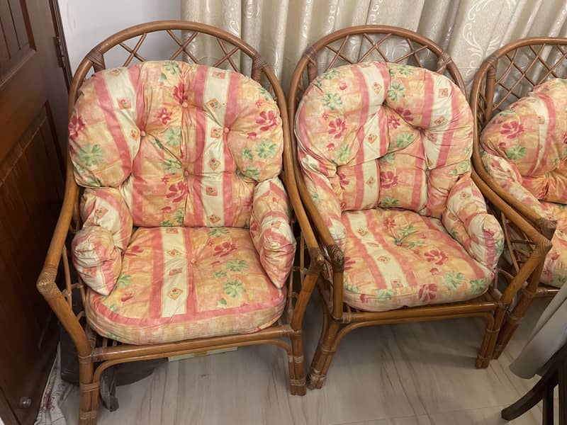 Cane sofa 1