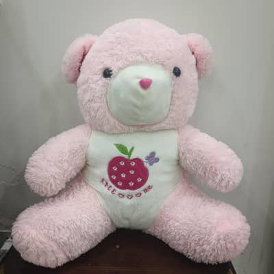 Large pink teddy bear