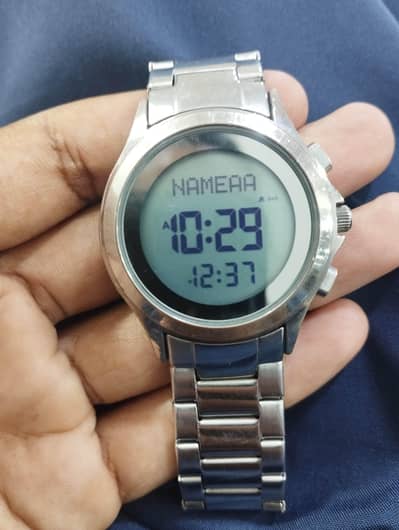 ORIGINAL AL SALAH WATCH WITH NAME & NAMAZ TIME