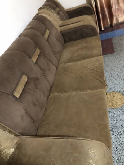 Sofa set 6 seater Velvet 10/10 used