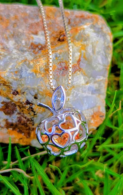 925 silver Italy necklaces with natural stones