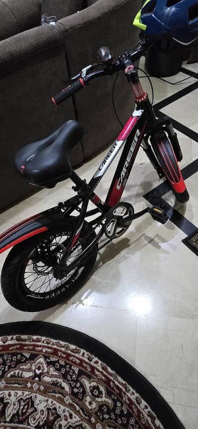 CAREER Mountain Bike / Cycle – Good  Condition + Helmet + Light