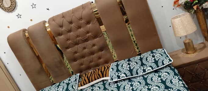 king size bed with tables and dressing