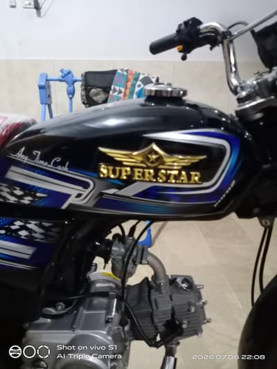 Super Star 2026 model unregistered bike on letter