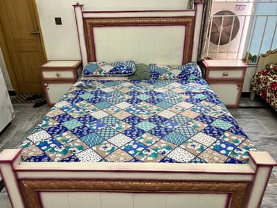 Bed with Side Tables