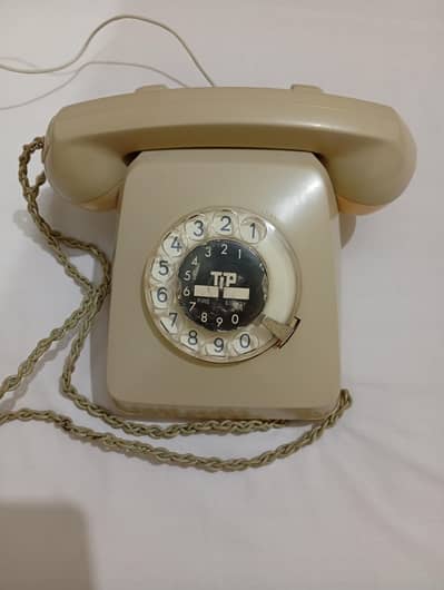 Antique classic vintage rotary old Dial telephone set