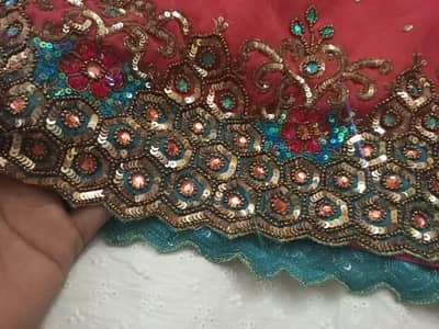 shimmer n sitara  hand made Saree