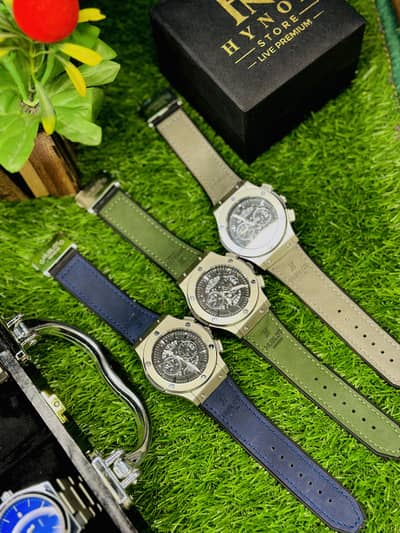 Hublot watches leather straps