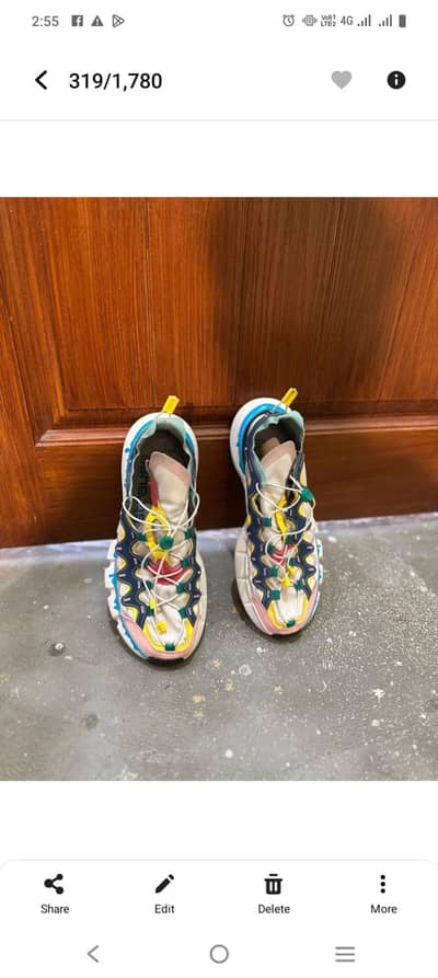 Stylish Multicolor Sneakers – Medium Size – Like New