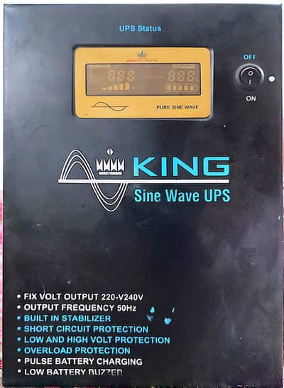 King Pure Sine Wave UPS 2000W 24V – Built-in Stabilizer | Heavy Duty