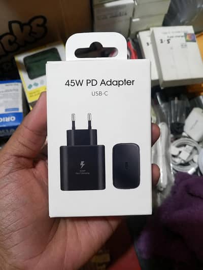 45W PD USB-C Fast Charger Adapter – Brand New