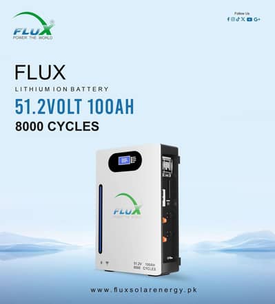 FLUX 51.2V 100Ah Lithium-Ion Battery & Solar Inverters - Best Prices