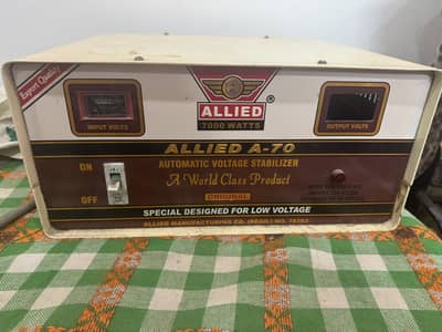 Stabilizer,ALLIED 7000 WATTS ALLIED A-70, AUTOMATIC VOLTAGE STABILIZER
