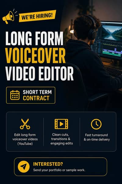 Long form Voiceover Video Editor