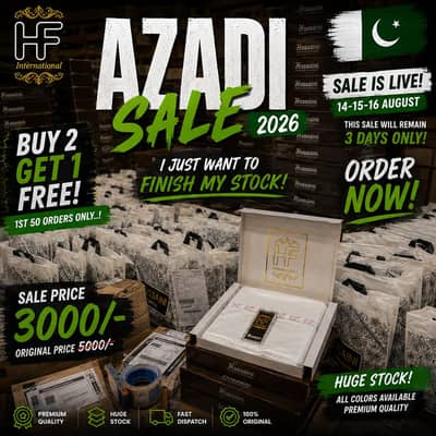 PREMIUM SWISS COTTON. Azadi Sale 2026