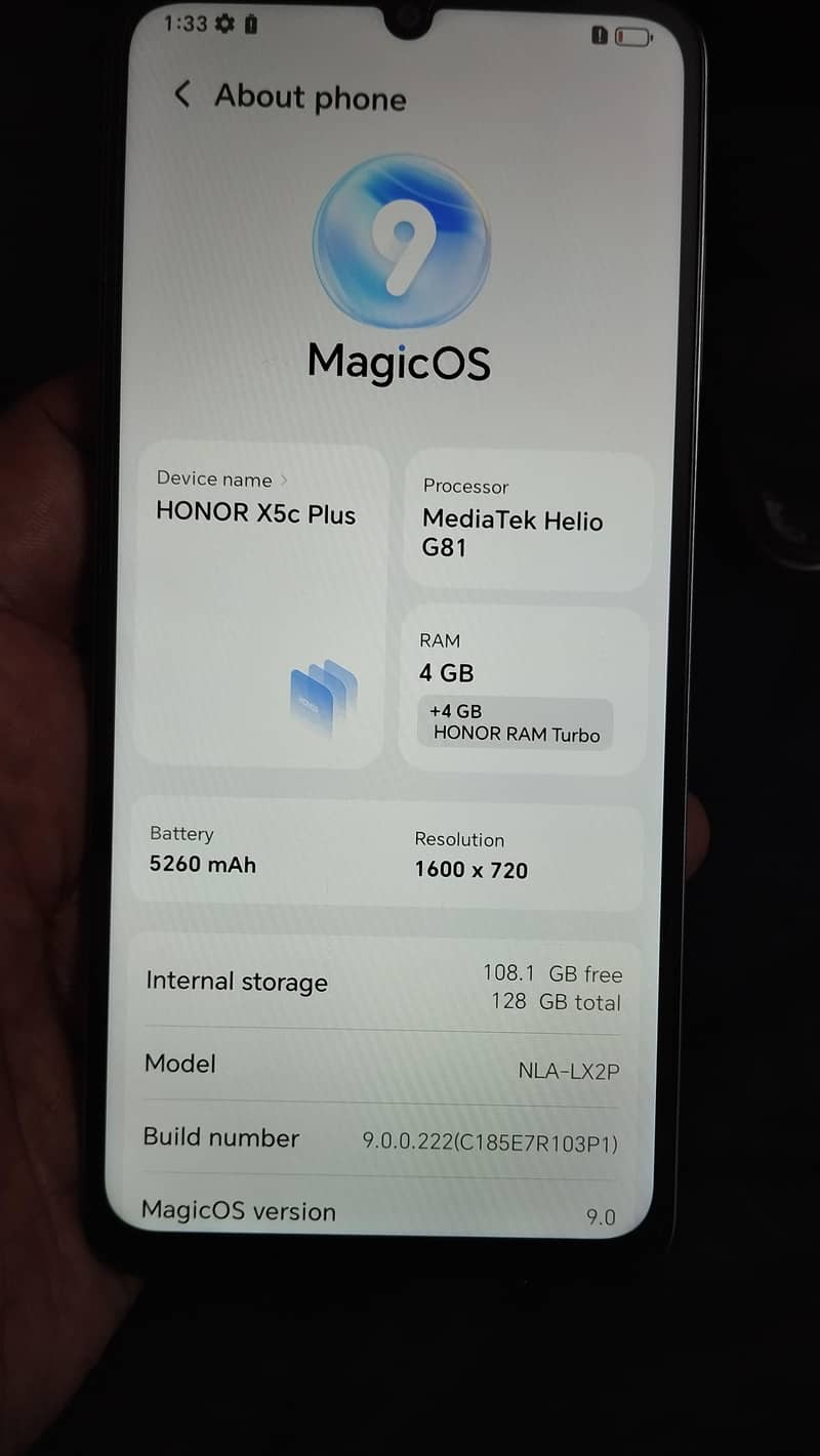 Honor X5c Plus 1