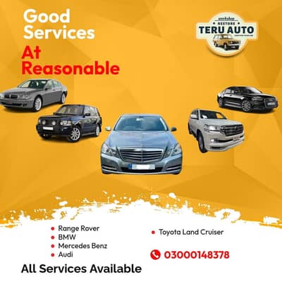 Auto Mechanic All Auto Workshop, Mercedes, Range Rover,  Land Cruiser