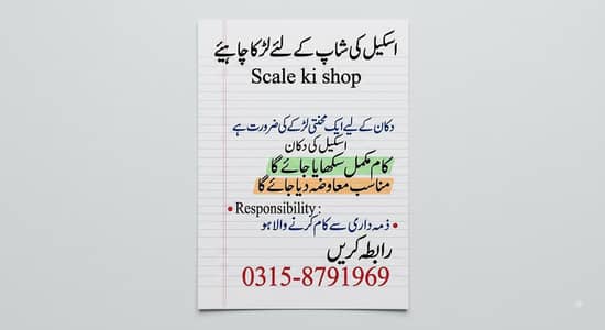 mujhy apni weight scale trazu kanty ki shop k lye larka chaye