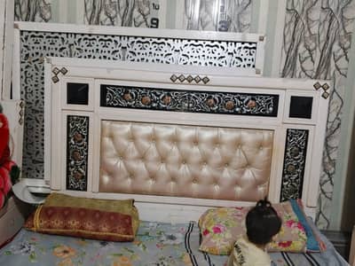 king size bed with dressing & sofa set