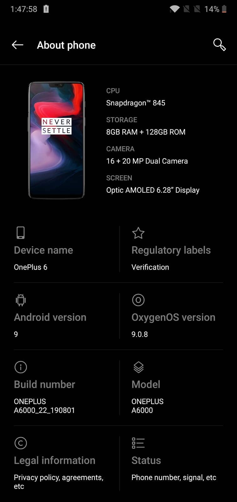 One Plus 6 3