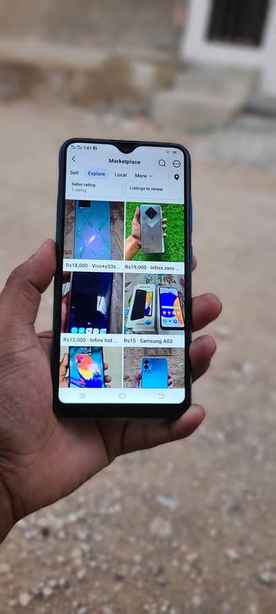 Vivo Y91 3 ram 64 memory box hai fingerprint or back camera nhi chalta