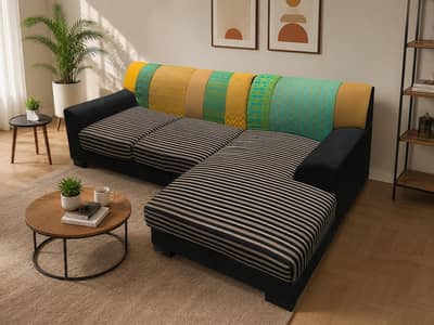Original Habitt 4 Seater L-Shape Sofa | Excellent Condition
