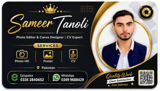 Professional HD Photo Editing | CV | Poster Design Karachi