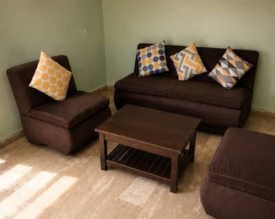 5 seater sofa set with cushion