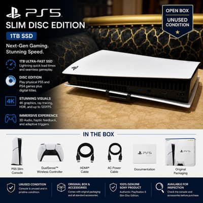 Sony PlayStation 5 Slim Disc Edition – 1TB