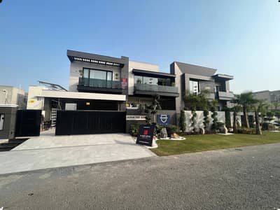 2 Kanal Galleria Design Grey Structure House with Basement, Swimming Pool & Cinema | DHA Phase 7 Near Raya Elegant Luxury Grey Structure Bungalow for Sale in Prime Location