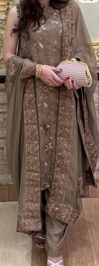 Beautiful Chiffon 3 Piece Suit