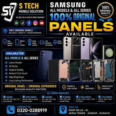 Samsung Galaxy All Models & All Series – 100% Original Panel Available