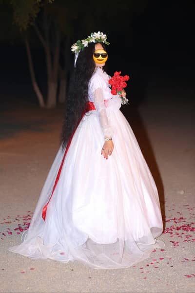 white Gown for bridal shower / party