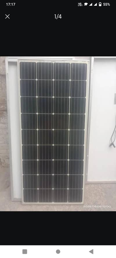 2pcs 180W solar plates solar risen. almost new