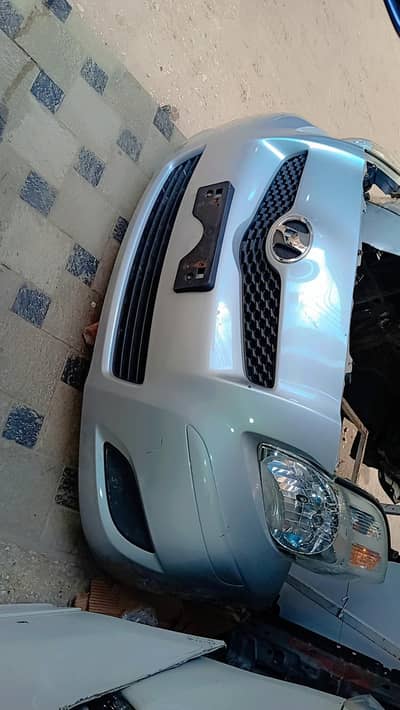 Toyota vitz 2008 model silver colour complete nose cut available