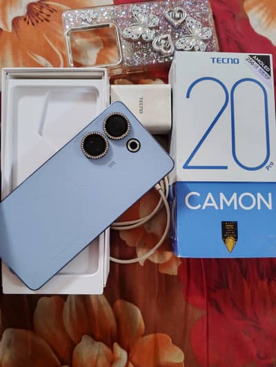 Tecno Camon 20 Pro (8GB+8GB/256GB) Complete Box & Original Charger
