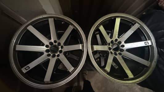 17-inch 114 PCD, 5 nuts, G Performance Concave Alloy Rims for sale