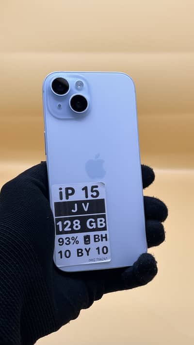 Apple iPhone 15 Jv 128 GB 93% Battery Health