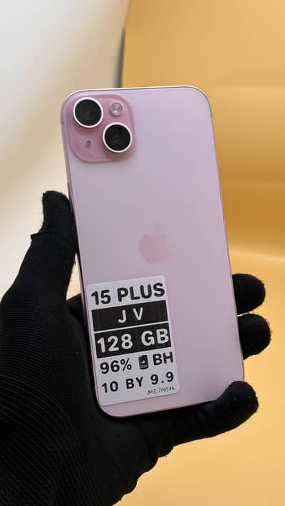Apple iPhone 15 plus Jv 128 GB 96% Battery Health