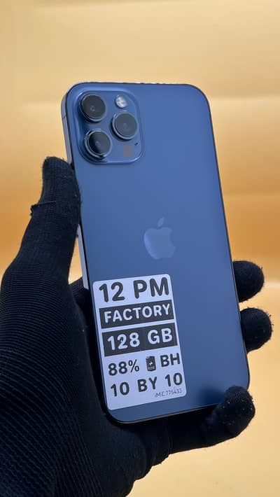 Apple iPhone 12 Pro Max 128 GB Factory unlock Non PTA 88% Battery Heal