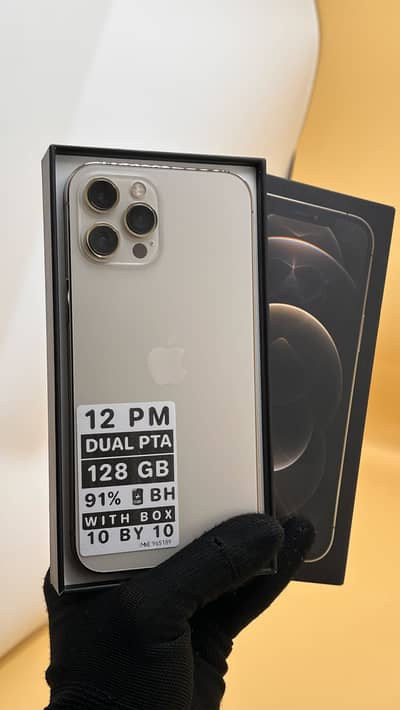 Apple iPhone 12 Pro Max 128 GB dual Sim PTA APPROVED 91% Battery Healt
