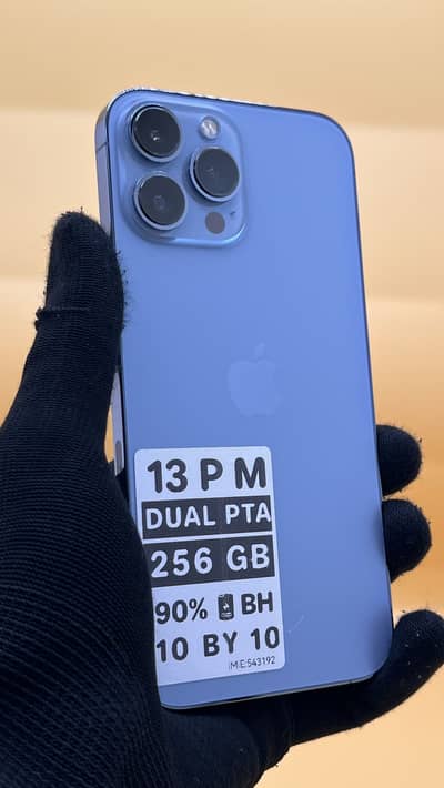 Apple iPhone 13 Pro Max 256 GB dual Sim PTA APPROVED 90% Battery Healt
