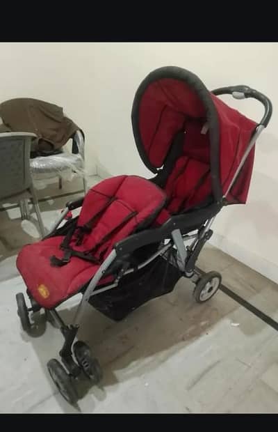 double seated pram