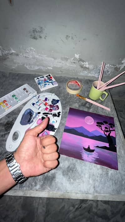 Acrylic handmade Pinterest painting